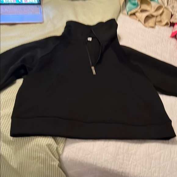 Black Half-Zip Pullover - Picture 1 of 3